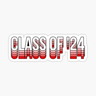 class of 2024 Vinyl  Sticker  cup Window Bumper Wall Laptop