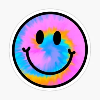 neon smiley Funny Laptop sticker   skateboard welding bumper car truck
