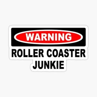 roller coaster junkie sticker skateboard welding bumper car truck van