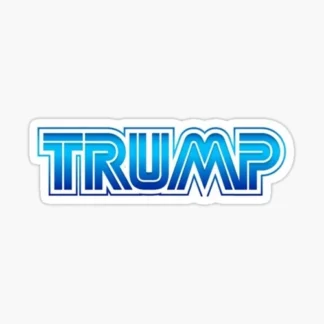 trump sega style sticker political presidential race funny joke