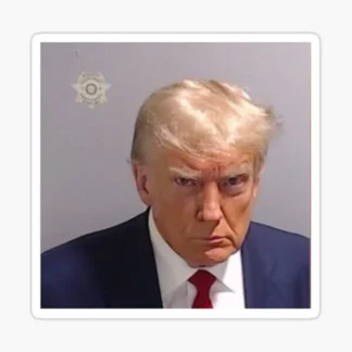 trump  mugshot sticker political presidential race funny joke