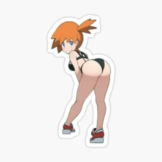 Sexy Anime Stickers black bikini red head Women Explicit Beautiful Gorgeous