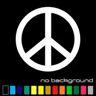 Peace Sign Sticker Vinyl Decal - Love Symbol Car Van Truck Window Bumper Hippie
