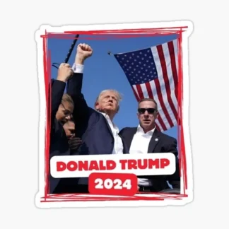 DONALD TRUMP 2024  7/13 Attempted Assassination sticker MAGA