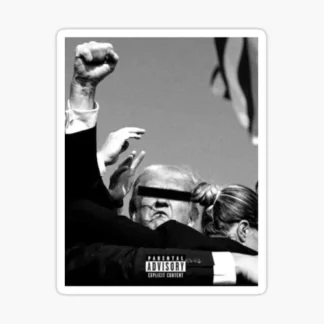DONALD TRUMP 7/13 Attempted Assassination trump albumn cover sticker
