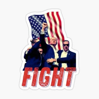 DONALD TRUMP 7/13 Attempted Assassination trump fight American sticker