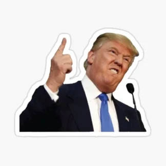(3) pack- TRUMP funny finger up sticker pack