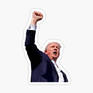 (3) pack- TRUMP 7/13 Attempted Assassination fist up sticker pack