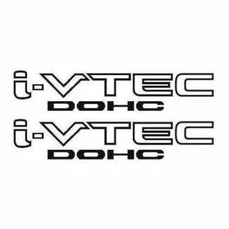(2)i-VTEC DOHC ivtec 9" emblem Vinyl Sticker Honda Civic Decal Drift JDM 014