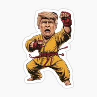DONALD TRUMP  7/13 Attempted Assassination trump kung fu American sticker