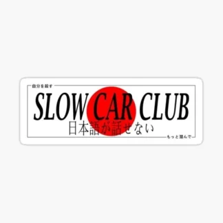 3x pack of car slap sticker Slow car club  funny joke JDM racing trucks vans SUV