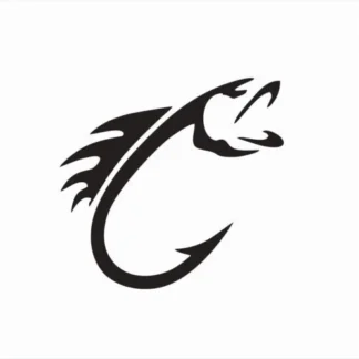 Fish Fishing Hook Animal Vinyl Die Cut Car Truck Van Decal Sticker-FREE SHIPPING
