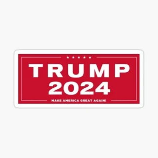 (3) DONALD TRUMP red MAGA sticker USA 24 president