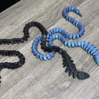 Super Long 3d printed King Kobra Snake Reptile Articulated fidget Toy 30in!