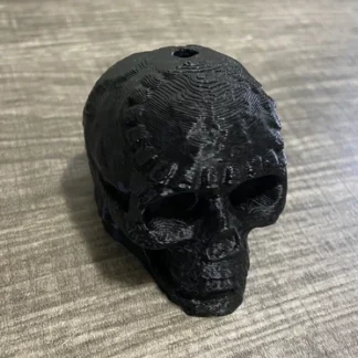 LOUD Aztec Mayan Death Whistle Skull With Lanyard Loop Made In USA black