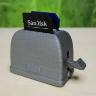 SD Card Holder Toaster Memory Card SDHC SDXC Storage Box Funny