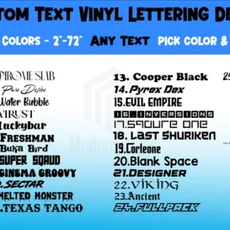 Custom Text Vinyl Lettering Sticker Decal Personalized -ANY TEXT - ANY NAME