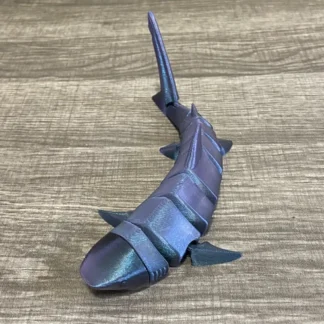 3d printed Tiger Shark Animal Fish Ocean Articulated fidget Toy Kids Decoration