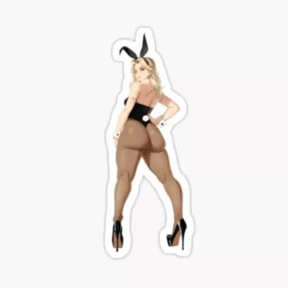 Sexy Anime Sticker bunny ears thick Women Explicit Beautiful Gorgeous