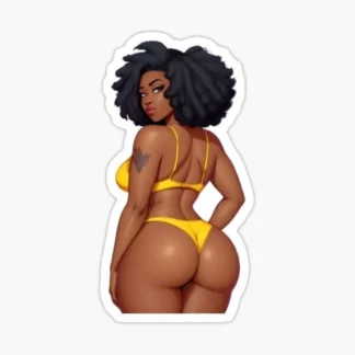 Sexy Anime Stickers black beauty Women Explicit Beautiful Gorgeous stallion