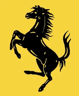 2x pack Small Ferrari Hood Bonnet Emblem Uv Coated Badge Shield Decal