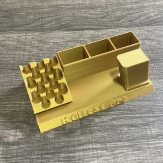 Springfield Armory Hellcat Pro Pistol Stand Triple Mag Holder 15 Rnd Ammo Gold