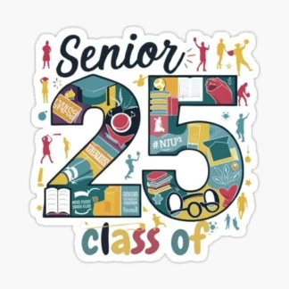 class of 2025 senior graduation Vinyl  Sticker  cup Window Bumper Wall Laptop
