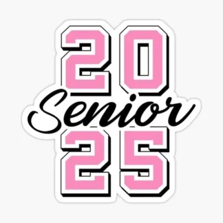 class of 2025 pink graduation Vinyl  Sticker  cup Window Bumper Wall Laptop