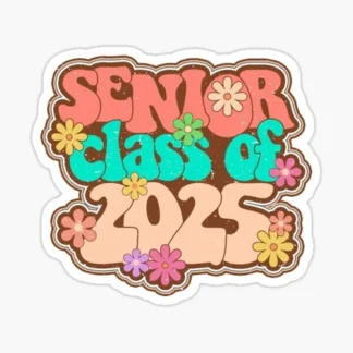 class of 2025 hippy  graduation Vinyl  Sticker  cup Window Bumper Wall Laptop