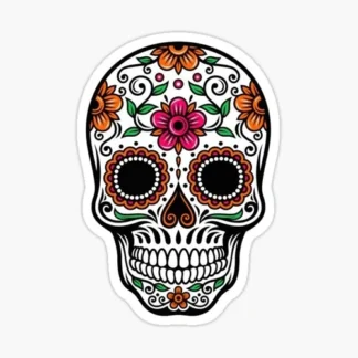 sugar skull waterproof sticker laptop skateboard welding bumper car truck van