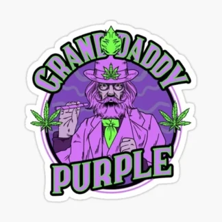 grandaddy purple strain Laptop sticker  weed skateboard  bumper car truck 420
