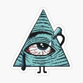 illuminati eye drop Laptop sticker weed skateboard car truck 420