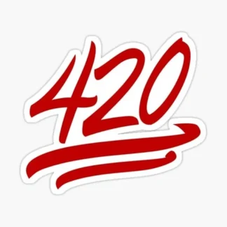 420 emoji Laptop sticker weed skateboard car truck 420