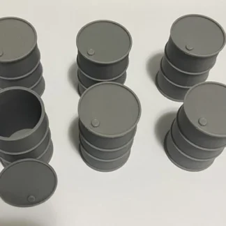 6x DRUM/BARREL Simulation MINI Scale Deco. RC Truck/Military/Diorama/Garage 1:24