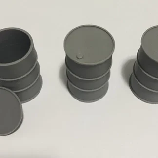 3x DRUM/BARREL Simulation MINI Scale Deco. RC Truck/Military/Diorama/Garage 1:24