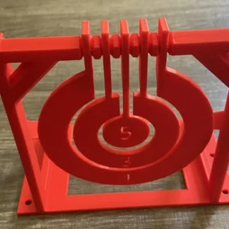 Red Airsoft/ Nerf Spin-around Target Indoor airsoft target practice Mountable