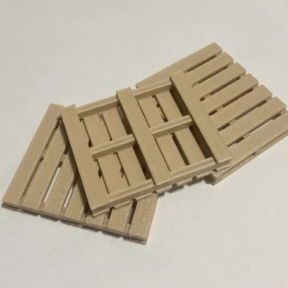 3x Pallet Simulation MINI Scale Deco. RC Truck/Military/Diorama/Garage 1:24