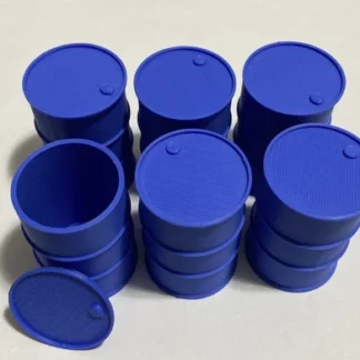 6x DRUM/BARREL Simulation MINI Scale Deco. RC Truck/Military/Diorama/Garage 1:24