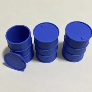 3x DRUM/BARREL Simulation MINI Scale Deco. RC Truck/Military/Diorama/Garage 1:24