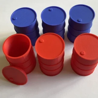 6x DRUM/BARREL Simulation MINI Scale Deco. RC Truck/Military/Diorama/Garage 1:24