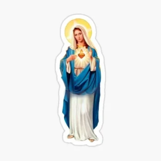 Virgen de Guadalupe Virgin Mary Virgencita  Floral Sticker waterproof