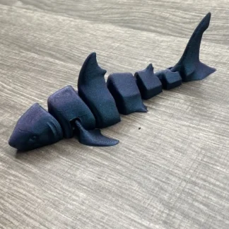 3d printed Great White Shark Animal Fish Ocean Articulated fidget Toy Kids Decor