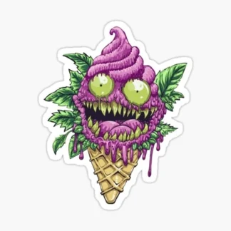 gelato strain Laptop sticker  weed skateboard  bumper car truck 420