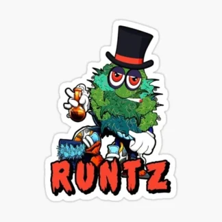runts strain Laptop sticker  weed skateboard  bumper car truck 420