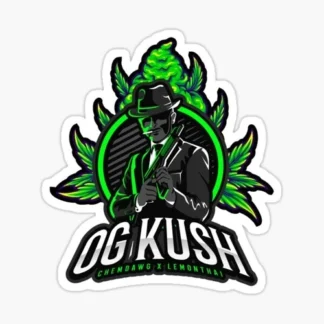 og kush strain Laptop sticker  weed skateboard  bumper car truck 420