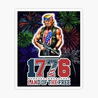 DONALD TRUMP  1776 Land of the free united states of America  MAGA USA biden