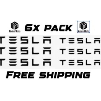 6x Tesla Brake Caliper Decal High Temp Sticker Decal Vinyl