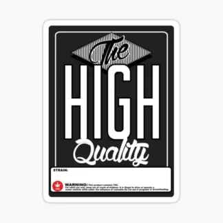 5x pack high qaulity cannabis label Laptop sticker weed skateboard car truck 420
