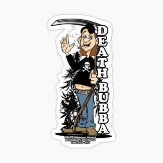 death bubba strain Laptop sticker  weed skateboard  bumper car truck 420