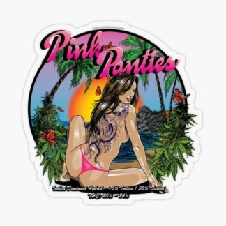 pink panties strain Laptop sticker  weed skateboard  bumper car truck 420
